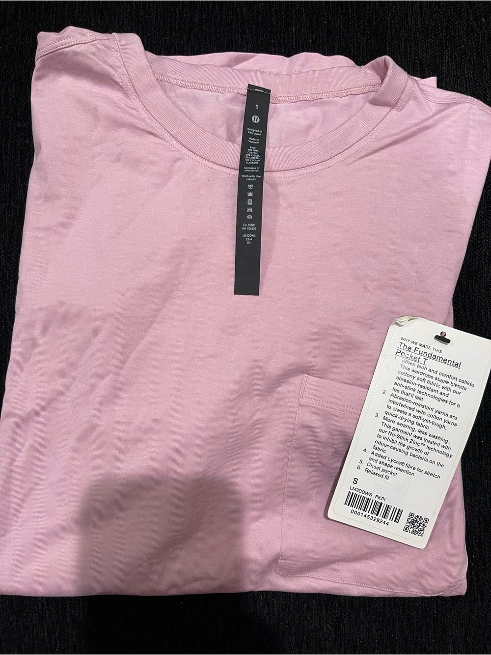 Lululemon Fundamental Pocket T-Shirt Pink